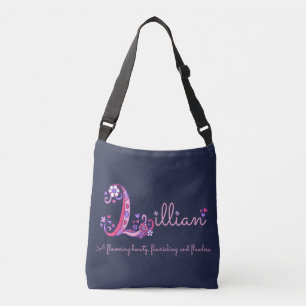 Ajustable Nom et signification Lillian sac monogramme