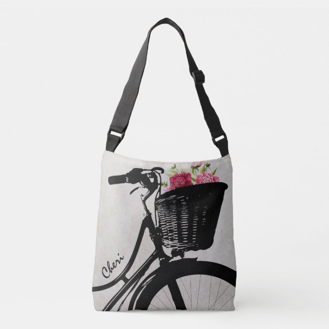 Ajustable Panier de bicyclette de sac mortuaire croisé à (Devant)