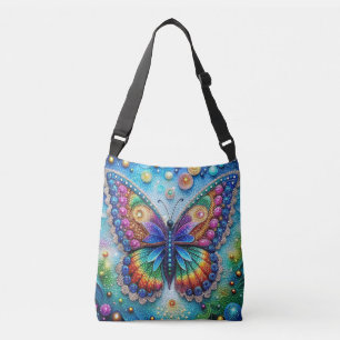 Ajustable Papillon coloré Sac fourre-tout de peinture diaman