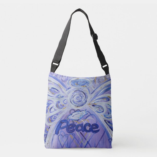 Ajustable Peace Angel Word Art Purge Corps croisé sac (Devant)