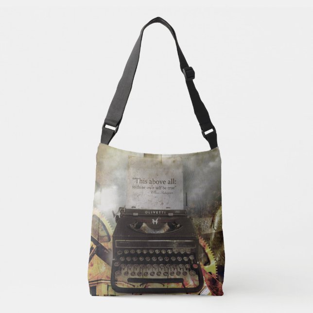 Ajustable Porter Sur Le Sac À Devis De Steampunk Shakespeare (Devant)