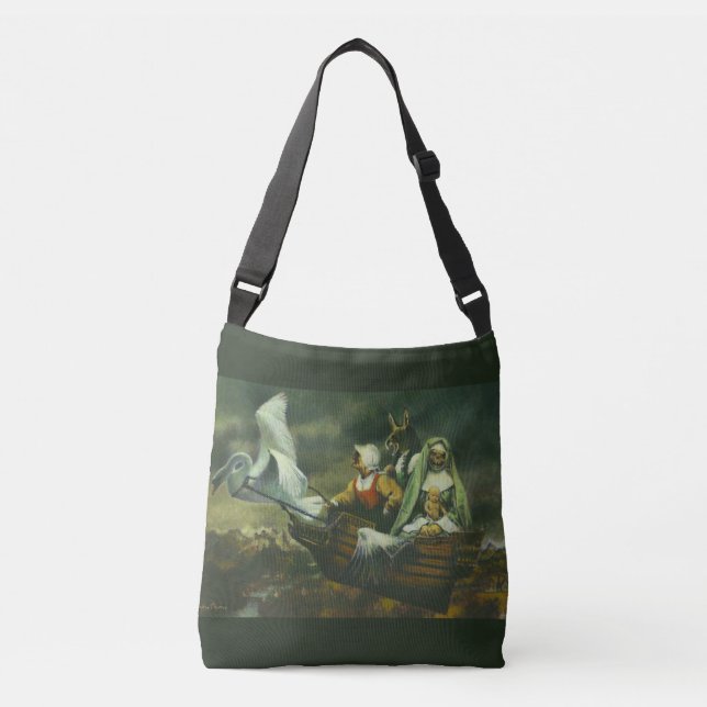 Ajustable Sac à bandes imprimé de trois sorcières (Devant)