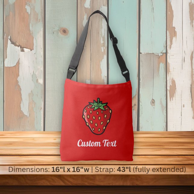 Ajustable Sac à bandoulière à l'icône de fraise (Créateur téléchargé)