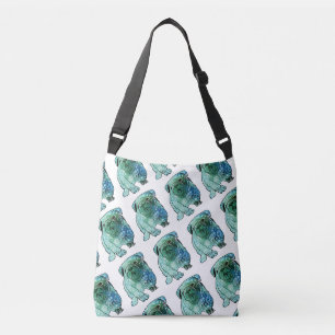 Ajustable Sac à bandoulière avec impression de bouledogue