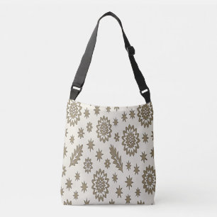 Ajustable Sac à bandoulière Beige et Golden Stars