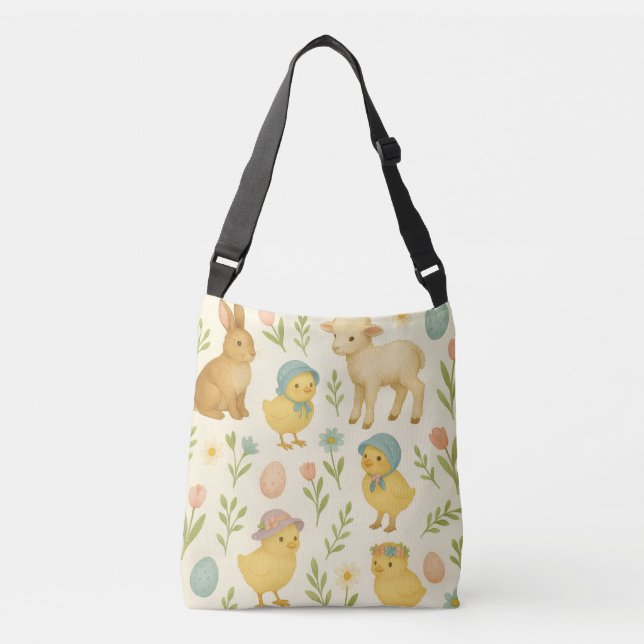 Ajustable Sac à bandoulière de Pâques (Devant)