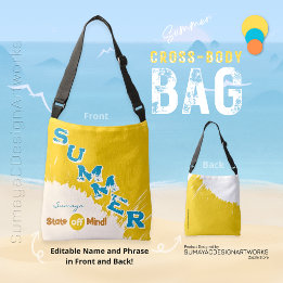 Ajustable Sac à bandoulière de plage aux couleurs de l'état