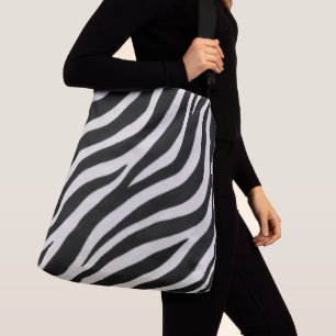 Ajustable Sac à bandoulière élégant à motif zèbre pour tous