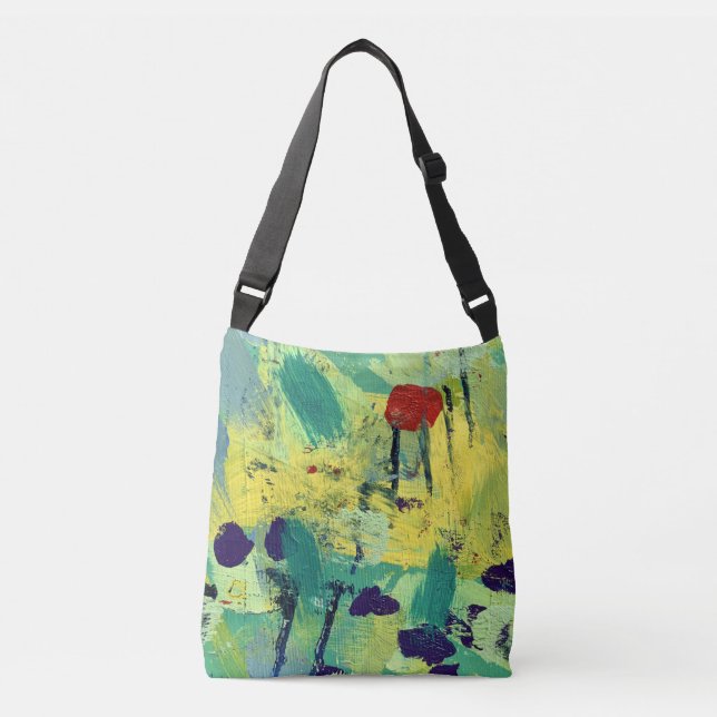Ajustable Sac à bandoulière en design Champ & Prairie (Devant)