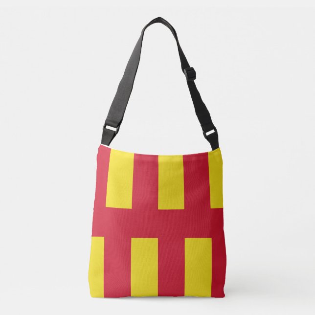 Ajustable Sac à bandoulière Flag of Northumberland (Devant)