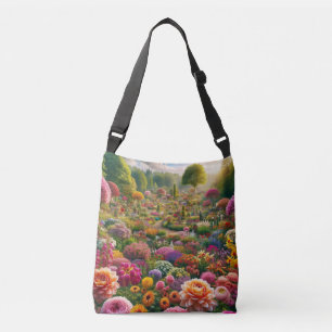 Ajustable Sac à bandoulière Fleur Paradis Jardin Art