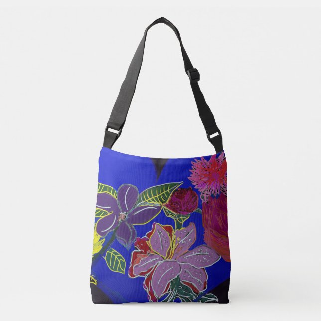 Ajustable Sac à bandoulière Floral Sessions (Devant)