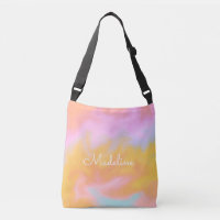 Sac à bandoulière hologramme abstrait Candy