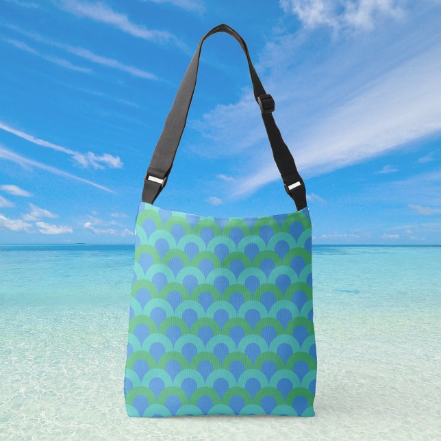 Ajustable Sac à bandoulière Hoops of Blue (Créateur téléchargé)
