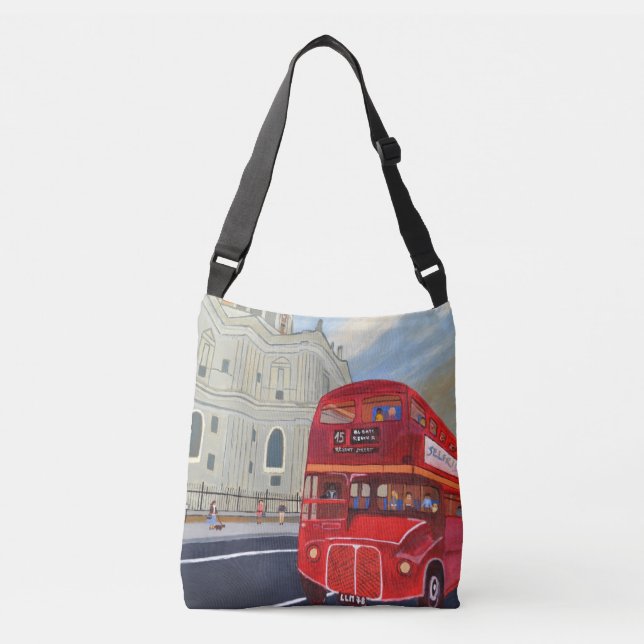 Ajustable Sac à bandoulière London Bus (Devant)
