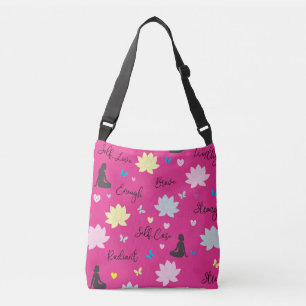 Ajustable Sac à bandoulière Motif floral de lotus pour la
