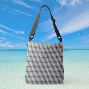 Ajustable Sac à bandoulière moyen à motif mono des années 60