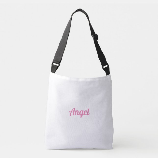 Ajustable Sac à bandoulière moyen avec impression d'ange tou (Devant)