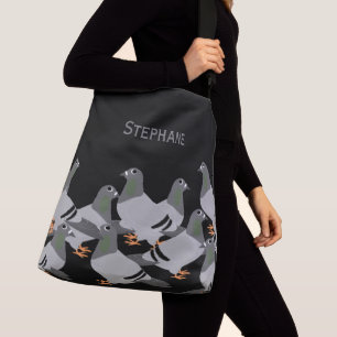 Ajustable Sac à bandoulière Pigeons Design