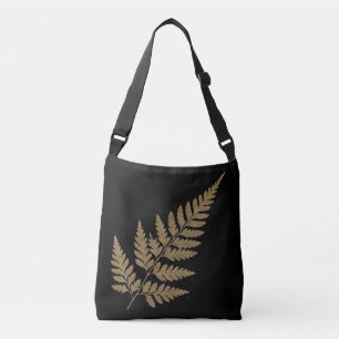 Ajustable Sac à bandoulière silhouette de feuille de fougère