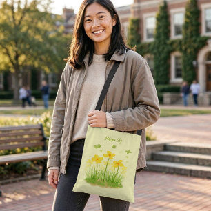 Ajustable Sac à bandoulière Sunny Wildflowers & Butterflies
