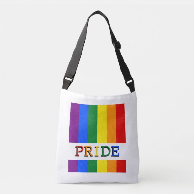 Ajustable Sac à carrosserie avec drapeau arc-en-ciel et LGBT (Devant)