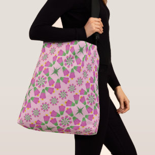 Ajustable Sac à carrosserie rose Fleur Mandalas