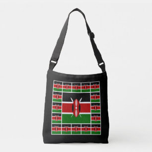 Ajustable Sac à drapeau kényan, mode kényane / sac à crossbo