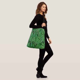 Ajustable Sac à fougère vert-Une touche de nature : Crossbod