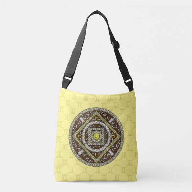 Ajustable Sac à impression intégrale Gemini Mandala (Devant)