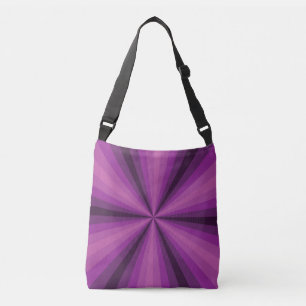 Ajustable Sac à impression intégrale illusion optique violet