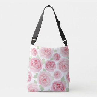 Ajustable Sac à main artistique rose aquarelle