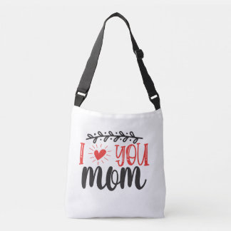 Ajustable Sac à main bandoulière 'Je t'aime maman' – Cadeau