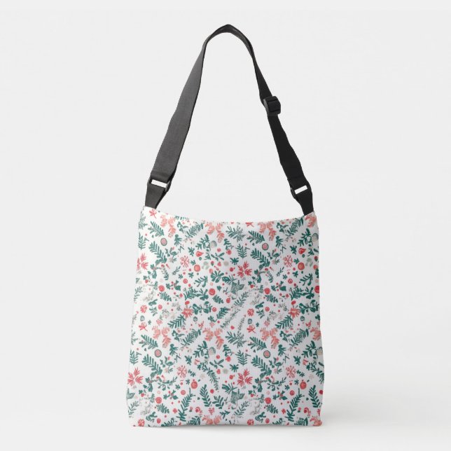 Ajustable Sac à main croisé de Noël pour le jardin botanique (Devant)