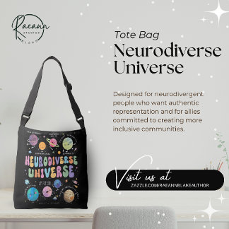 Ajustable Sac à main de sensibilisation à l'univers neurodiv