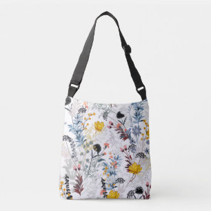 Ajustable Sac à main élégant de prairie fleurie sauvage