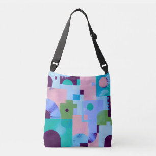 Ajustable Sac à main floral tropical d'été – B bleu rose mig