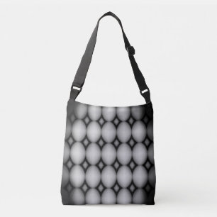 Ajustable Sac à main moderne à motif géométrique 3D noir et