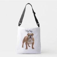 Sac à main personnalisé Bouledogue affectueux