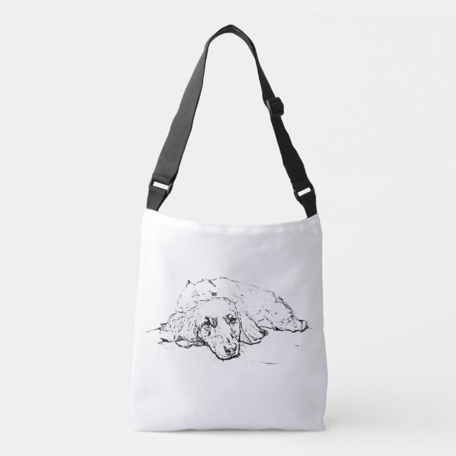 Ajustable Sac à main teckel, Cadeau de chien de Vienne, Amat (Devant)