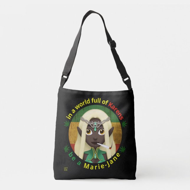 Ajustable sac banane drôle "SOIS UNE MARIE-JANE" (Dos)