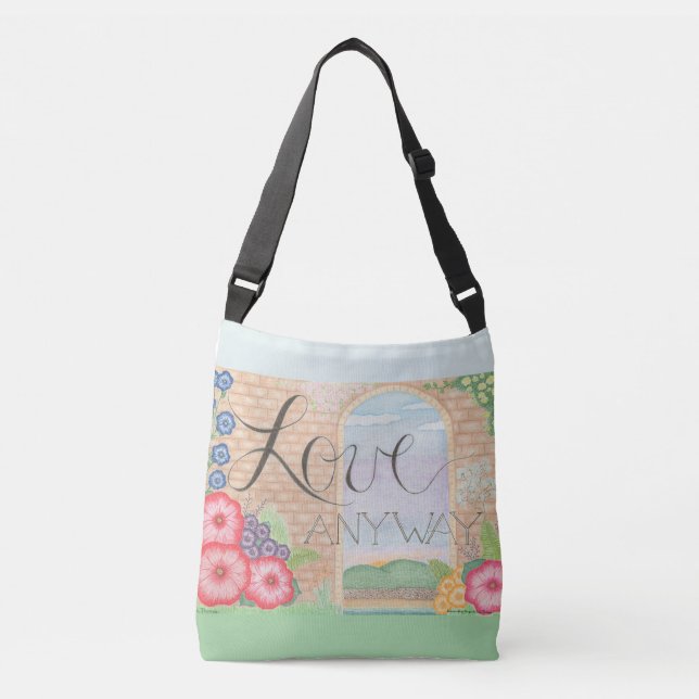 Ajustable Sac bandoulière Love Anyway (Devant)