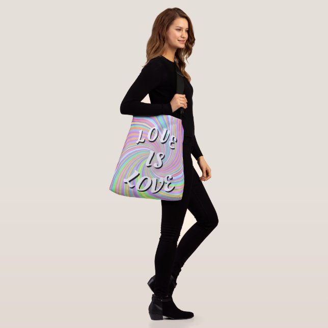 Ajustable Sac bandoulière Love Is Love Pride (Sur le modèle)