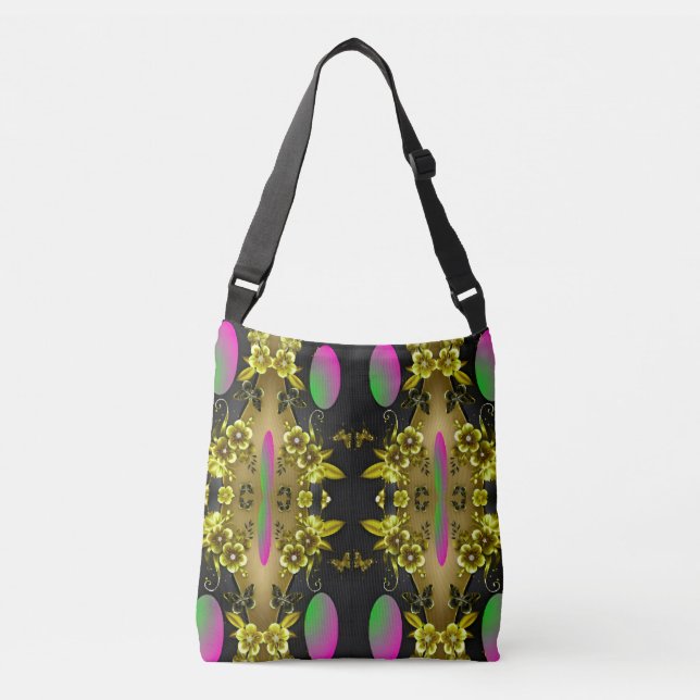 Ajustable Sac Bandoulière Over-Print – Chiffre Audacieux et  (Devant)