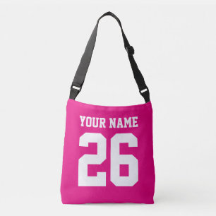 Ajustable Sac bandoulière personnalisé numéro de maillot ros