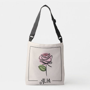Ajustable Sac bandoulière Rose Art