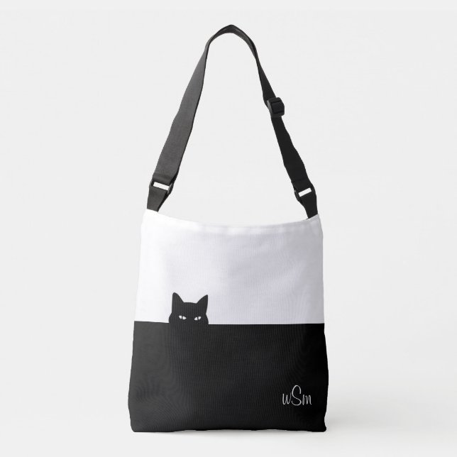 Ajustable Sac bandoulière Sneaky Cat (Devant)