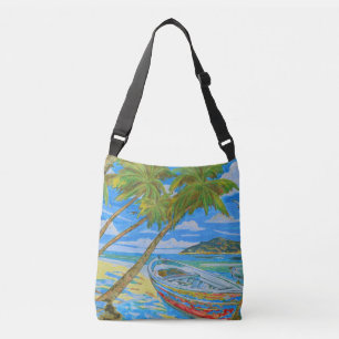 Ajustable Sac bandoulière Tropical Scene