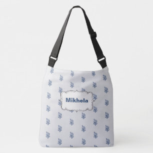 Ajustable Sac Botanique Bleu Personnalisé - Corps Croisé Per