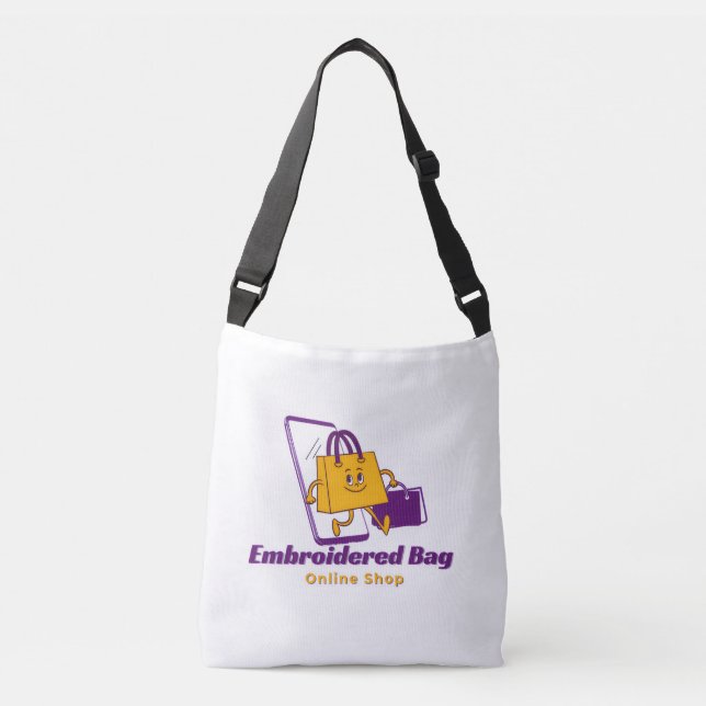 Ajustable Sac Brodé Élégant – Élégant & Durable au Quotidien (Devant)